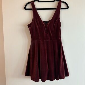 Velour dress/shorts underneath